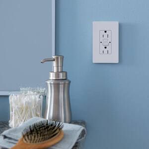 Satin Colors 15-Amp Tamper-Resistant GFCI Duplex Receptacle - Sienna