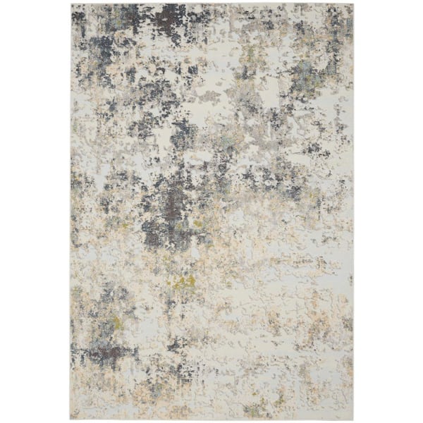 Nourison Trance Ivory/Multi 8 ft. x 10 ft. Contemporary Area Rug