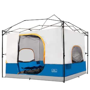Zeus & Ruta 10 ft. x 10 ft. Light Blue Steel Pop Up Canopy Tent