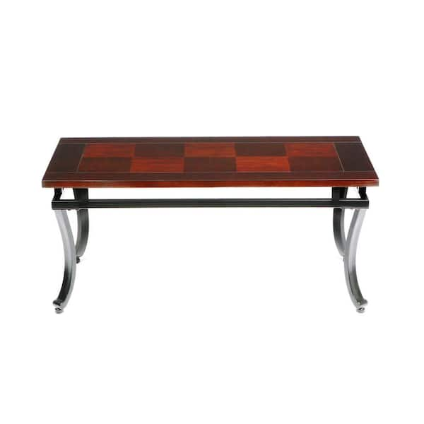 Southern Enterprises Modesto Espresso Contoured Coffee Table