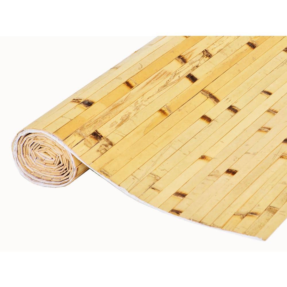 Natural Bamboo Tambour Weave Wall Paneling 4' x 8'