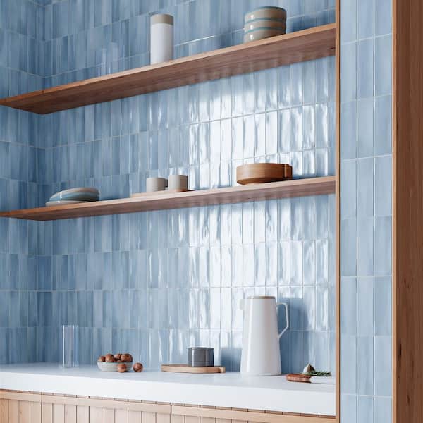 Spanish Allure Porcelain 12 in. x 24 in. x 9mm Wall Tile Pallet - Sky (25 PCS, 53.8 sq. ft.)