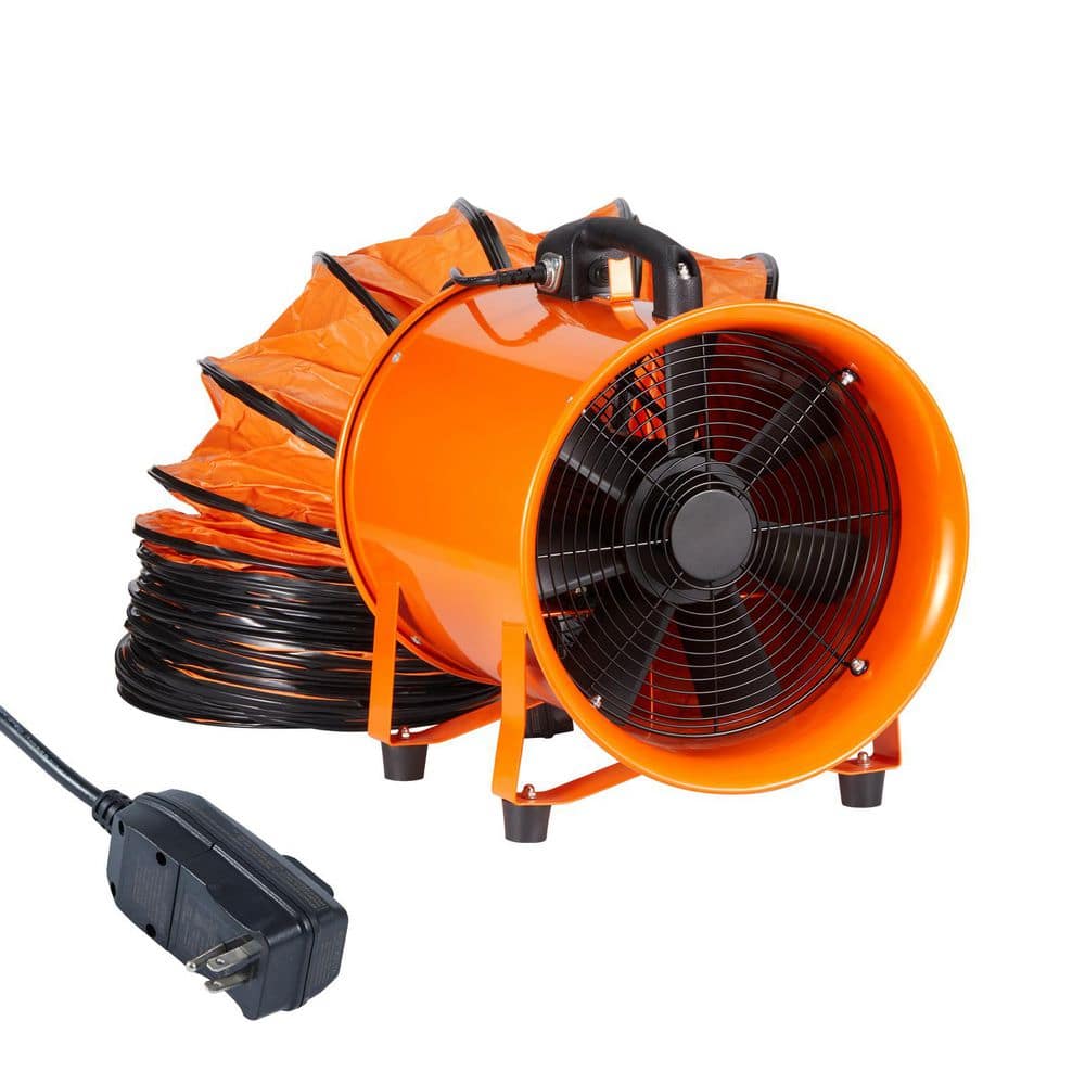 Portable Ventilator 16 in. 2 Speeds Blower Fan in. Orange 1350-Watt Industrial Blower 5175CFM with 16.4 ft. Duct Hose price history on PriceWatchPro