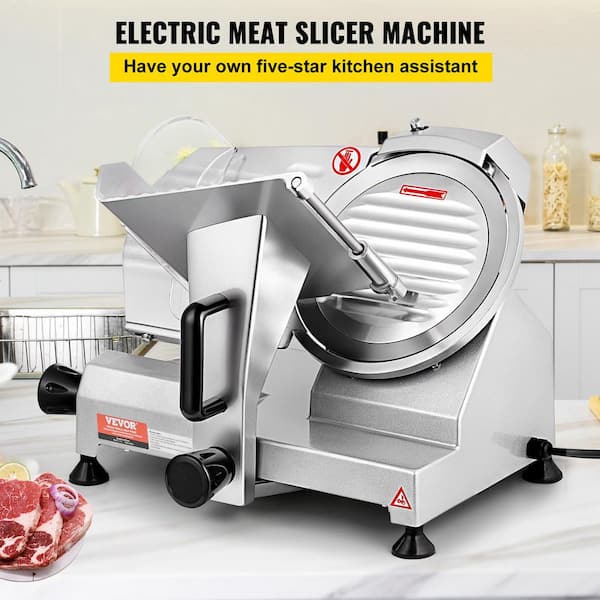 VEVOR Commercial Meat Slicer, 200W, 350-400RPM Slicer with 8 VEVOR Commercial Meat Slicer, 200W, 350-400RPM Slicer with 8