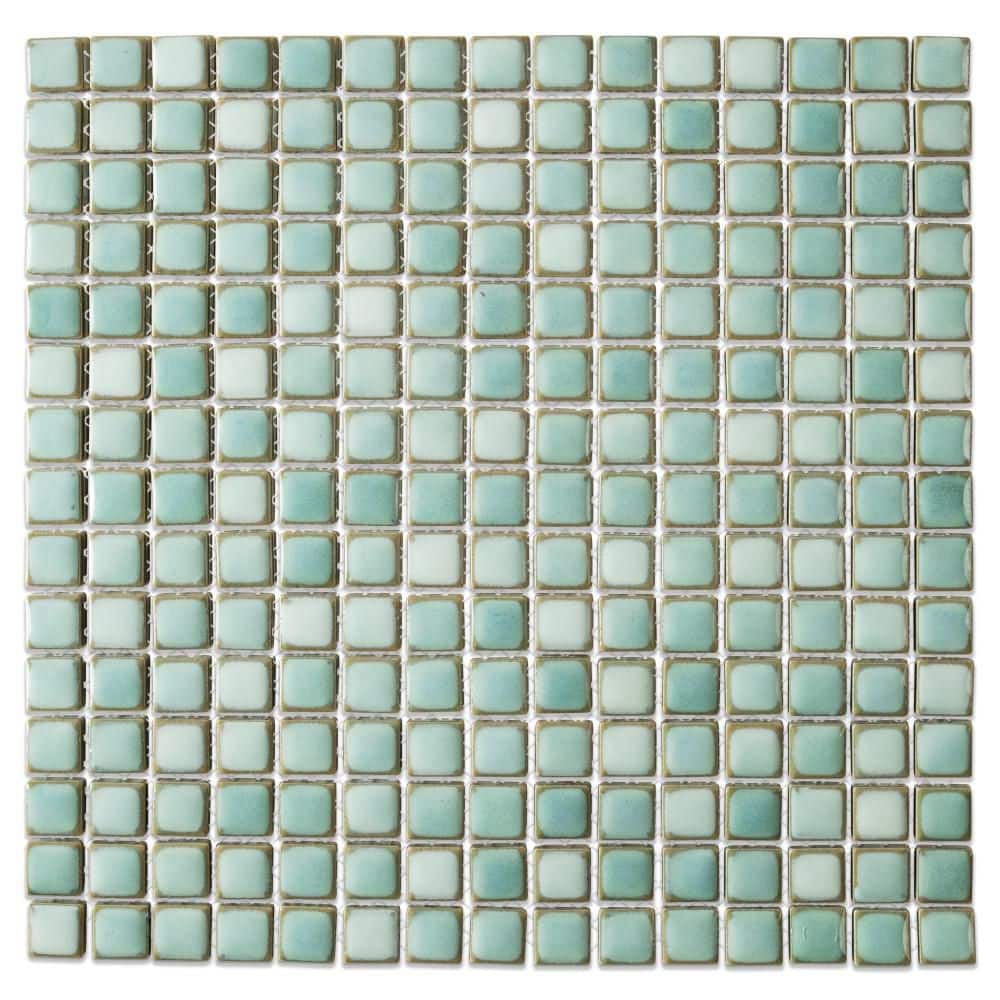 Hudson Edge Mint Green 6 in. x 6 in. Porcelain Mosaic Take Home Tile Sample price history on PriceWatchPro