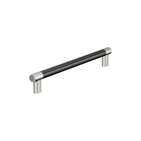 Amerock Esquire 12 in. (305mm) Modern Polished Nickel/Gunmetal Bar Appliance Pull