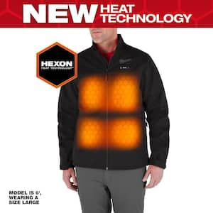 Men's Small M12 12V Lithium-Ion Cordless TOUGHSHELL Black Heated Jacket (Jacket and Charger/Power Source Only)