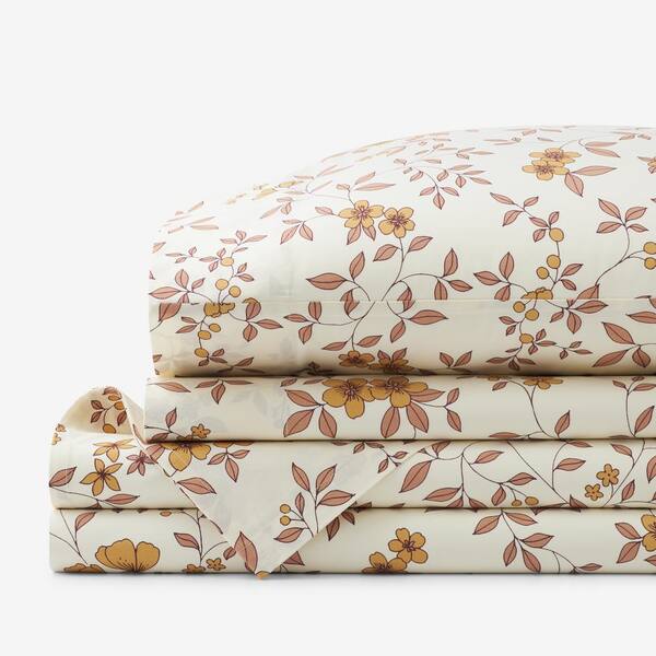 The Company Store Company Cotton Remi Ditsy Floral Rust Cotton Percale ...