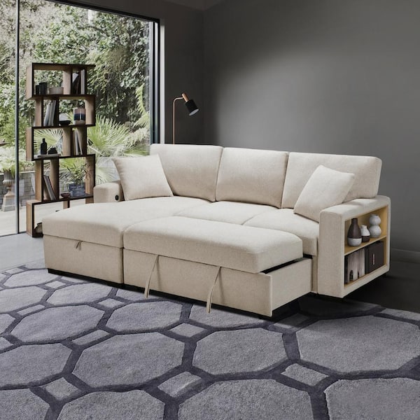Lazzara Pegosa 92 in. Straight Arm 2-Piece Boucle Fabric
