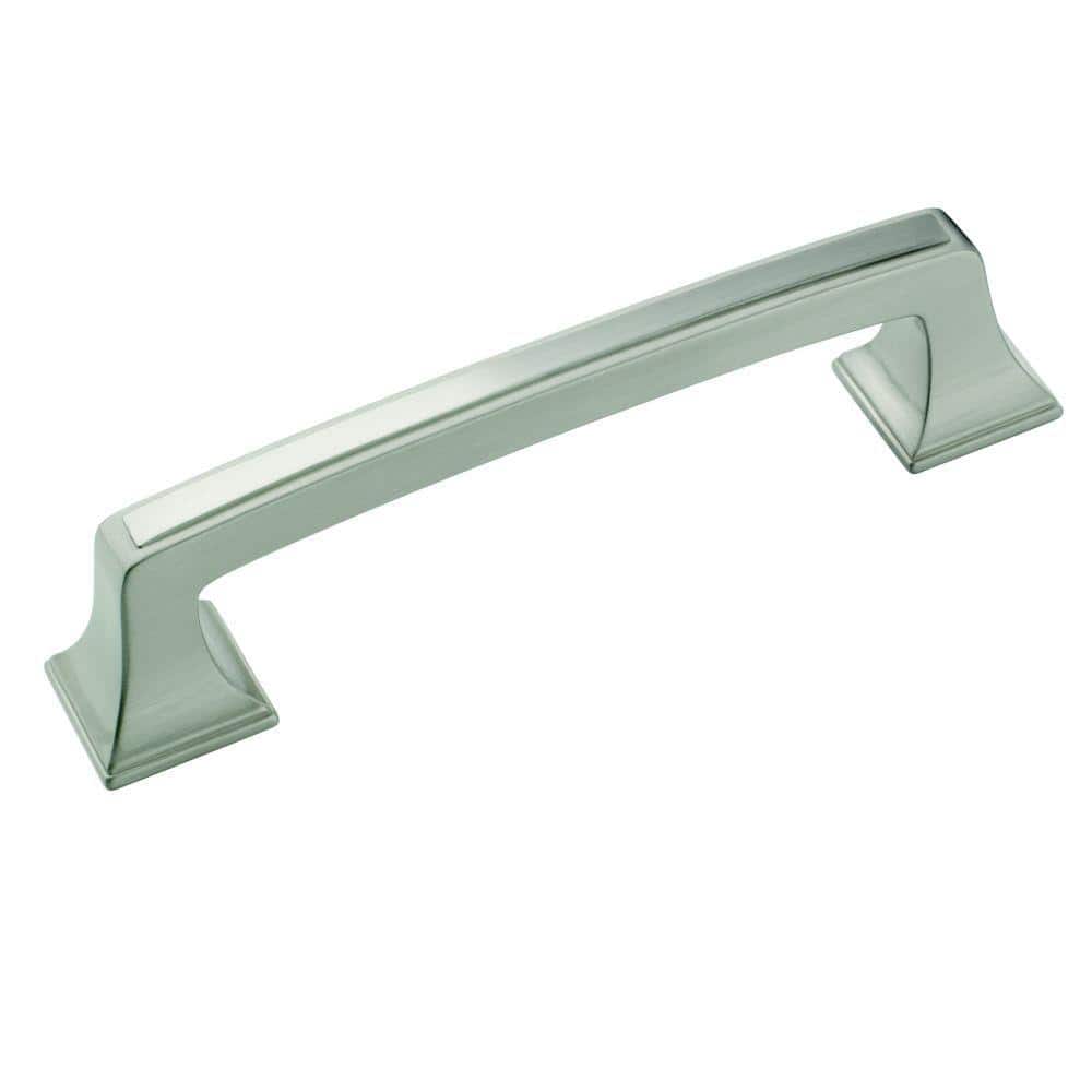 Mulholland 3-3/4 in. (96mm) Traditional Satin Nickel Arch Cabinet Pull