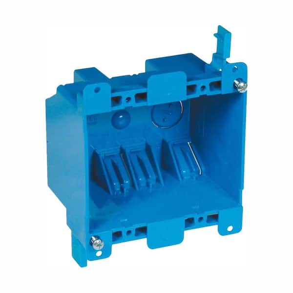 Carlon 2-Gang 25 cu. in. Blue PVC Old Work Electrical Switch and Outlet Box (Case of 30)