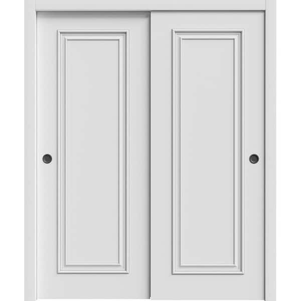 7811 36 in. x 80 in. Sold Core White Enamel Color Wood Sliding Door