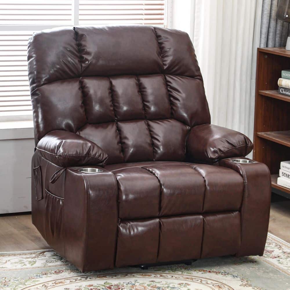 aisword Flagship Breathable Leather Power Lift Recliner Chair with
