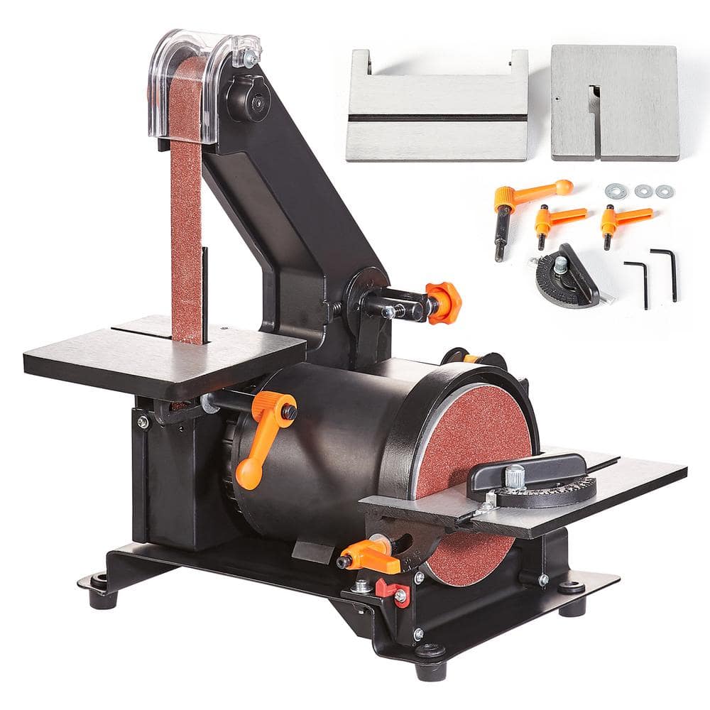 VEVOR 2.5 Amp Corded 1 in. x 30 in. Belt and 5in. Disc Sander Combo ...