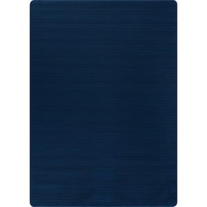 Oasis Solid Navy 4 ft. x 6 ft. Non-Slip Rubber Back Indoor Area Rug