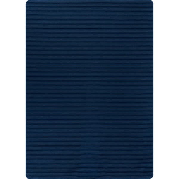 Beverly Rug Oasis Solid Navy 5 ft. x 7 ft. Non-Slip Rubber Back Indoor Area Rug