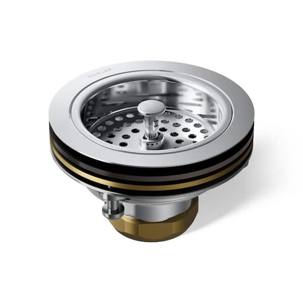 Duostrainer 4-1/2 in. Sink Strainer in Polished Chrome
