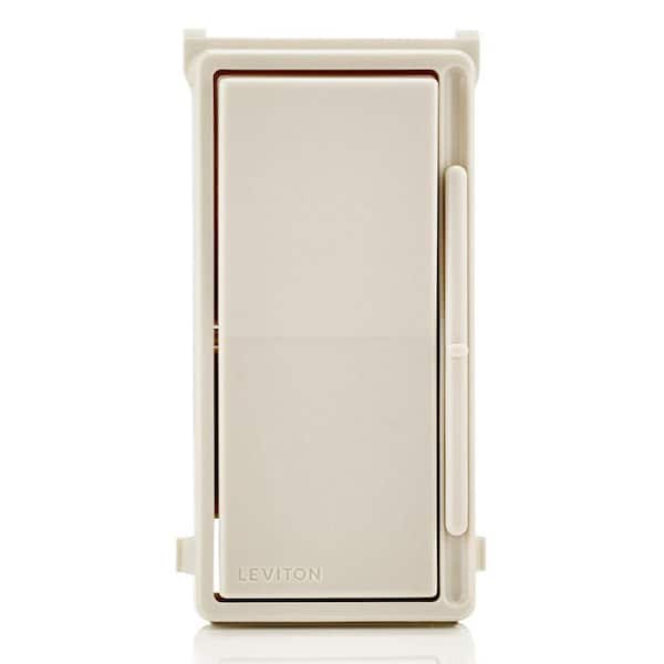 Leviton Decora Slide Dimmer Switch Color Change Faceplate with locator light - Light Almond DSKIT-T