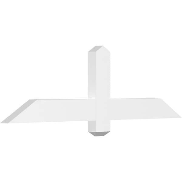Ekena Millwork Eugene 48 in. W x 14 in. H x 2 in. D Signature Polyurethane Bracket