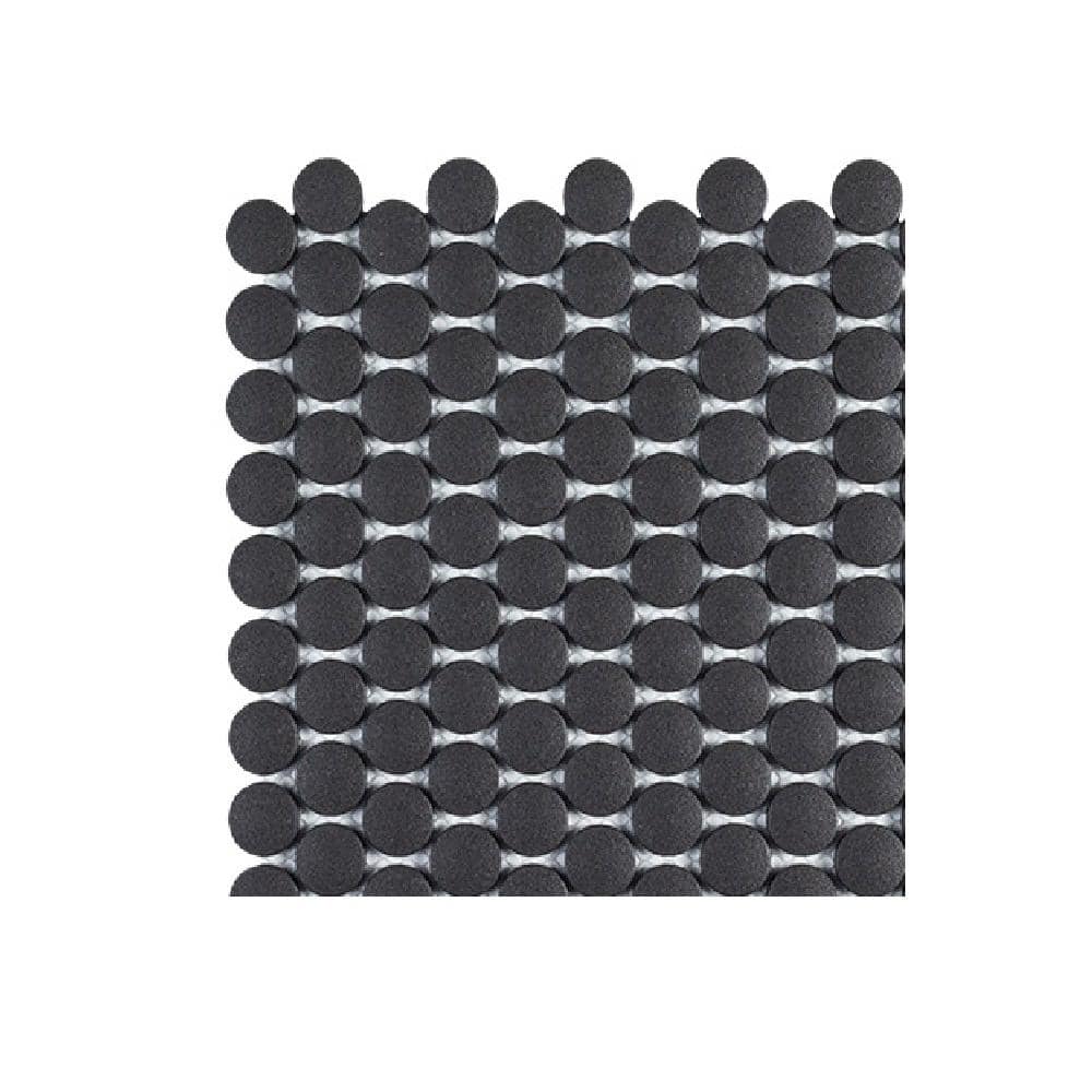 Take Home Tile Sample - Shadow Mountain Gray 4 in. x 4 in. Penny Round Matte Porcelain Mosaic price history on PriceWatchPro