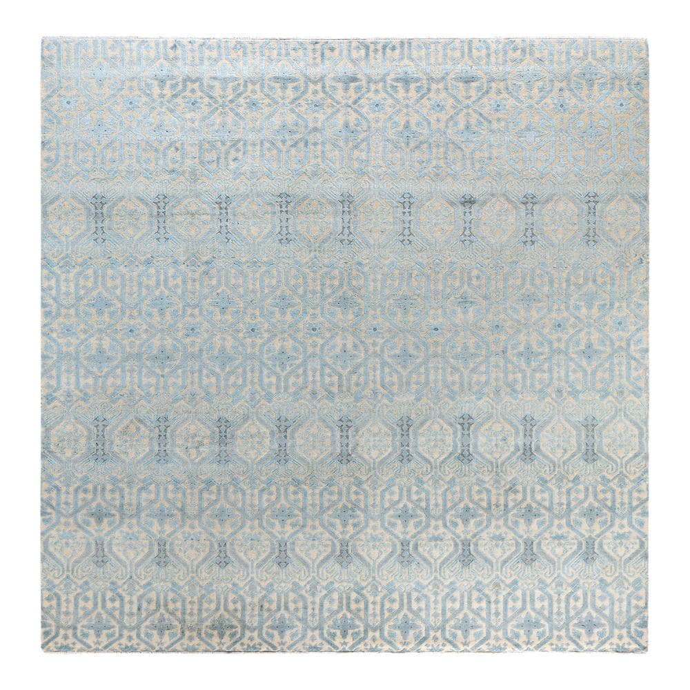 Ikat Beige 8 X 10 Hand-Knotted Wool Silk Indoor Area Rug price history on PriceWatchPro