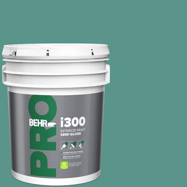 BEHR PRO 5 gal. #490D-6 Thermal Spring Semi-Gloss Interior Paint