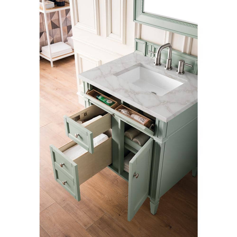 Sage Green Plywood Single Freestanding Bathroom Vanity