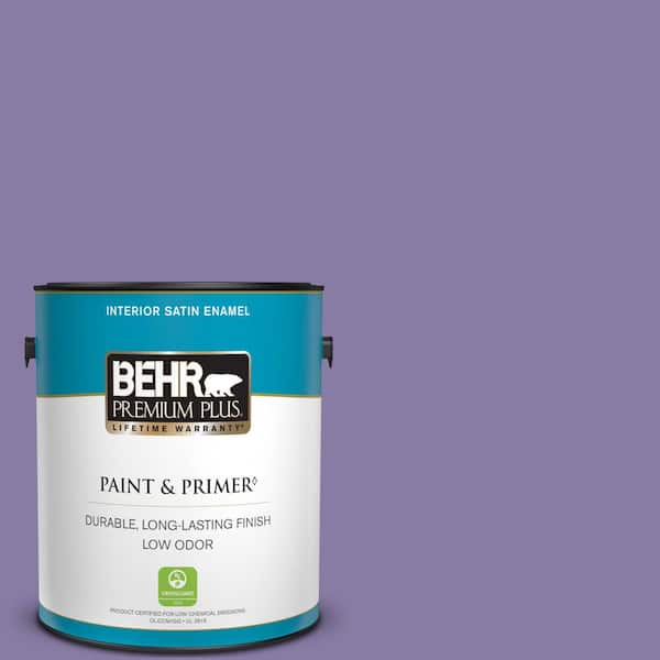 BEHR PREMIUM PLUS 1 gal. #M560-5 Second Pour Satin Enamel Low Odor Interior Paint & Primer