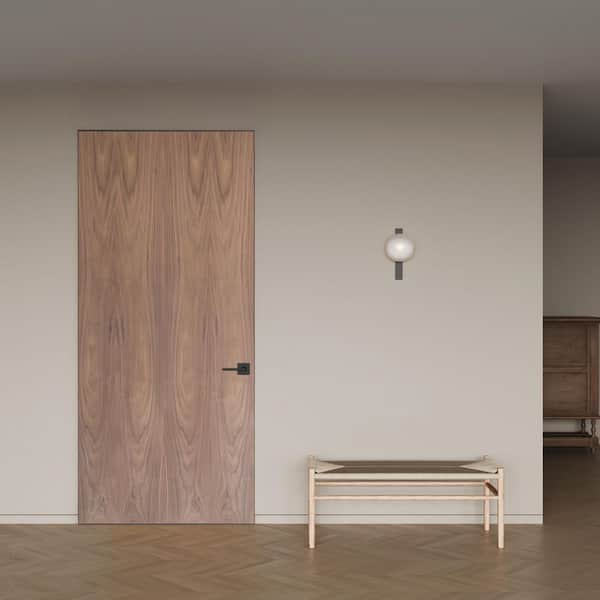 ETO DOORS Napa 30 in. x 96 in. No Bore Solid Composite Core Walnut