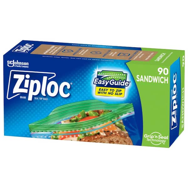Ziploc Plastic Sandwich Bags (90-Pieces)