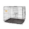 KennelMaster Folding Dog Kennel Crate Black 24 in x 17 in x 19 in