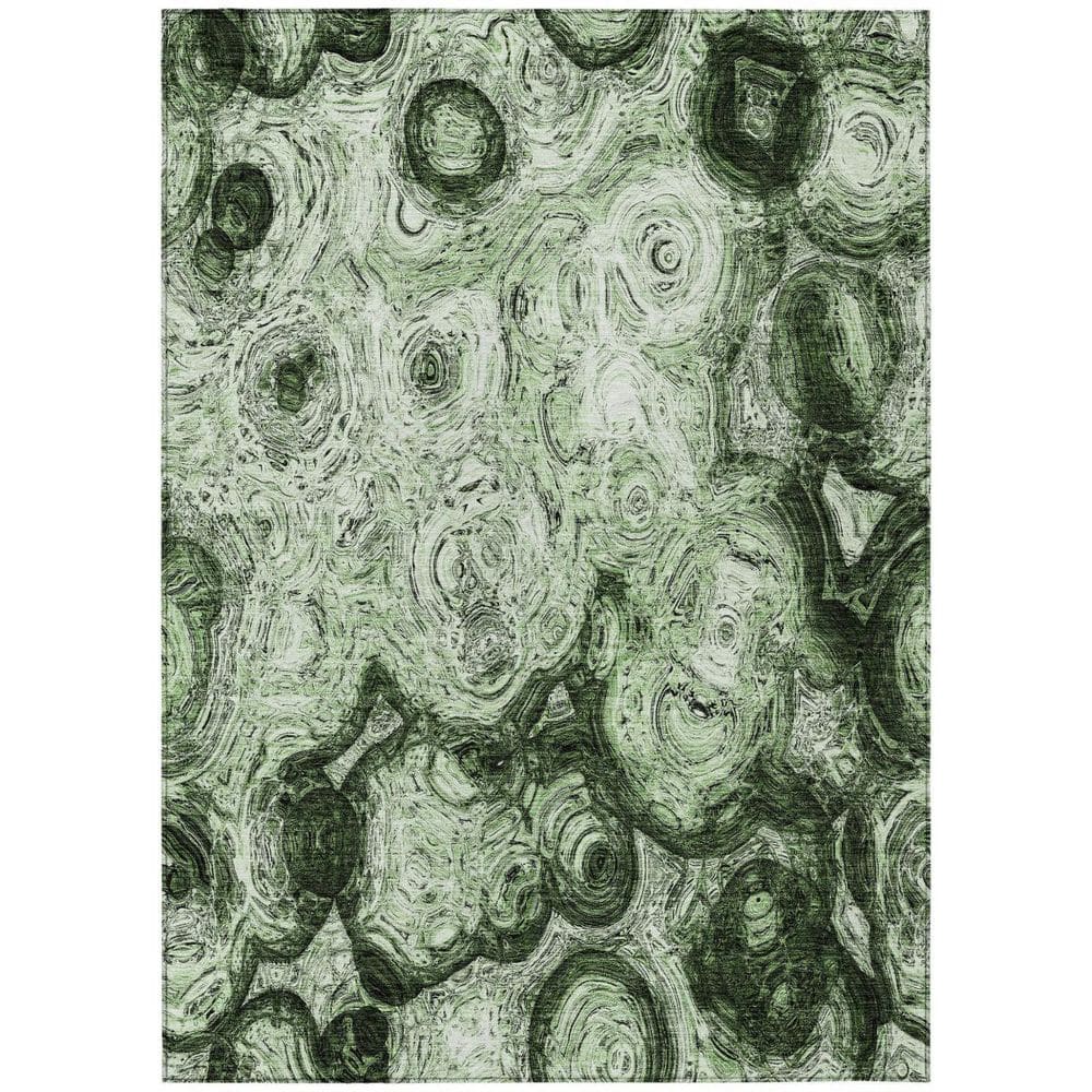 Artichoke Green, Emerald 10 ft. x 14 ft. Woven Abstract Polyester Rectangle Indoor / Outdoor Area Rug price history on PriceWatchPro