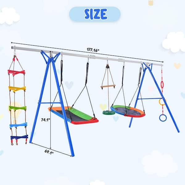 Klo Kick 65ft Ninja Warrior Obstacle Course With Swing, Ninja Warrior Obstacle Course With Swing Ninja Warrior Slackline Boki1022