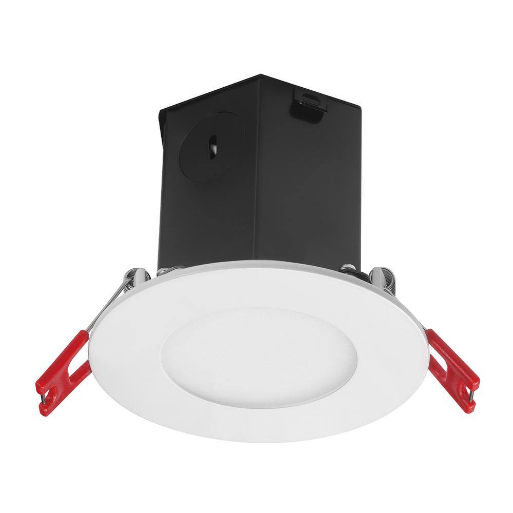 Commercial Electric 3 in. Canless Remodel Integrated LED Recessed Light Kit