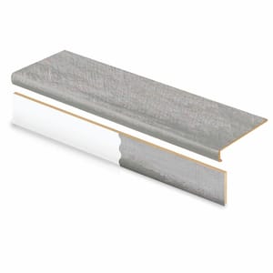 Sorento Platinum Beige Stair Tread and Reversible Riser Kit 47 in. L x 12-1/8 in. W x 2-3/16 in. T