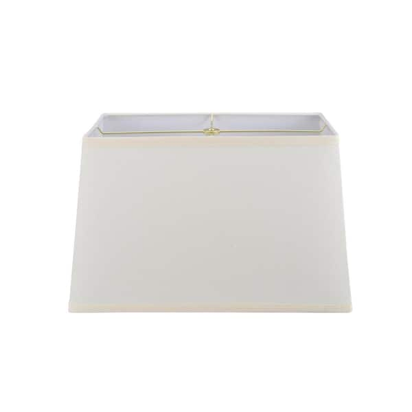 White rectangle best sale lamp shades