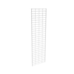 84 in. H x 24 in. L White Metal Slatgrid Wall Panel Set (3-Pack)