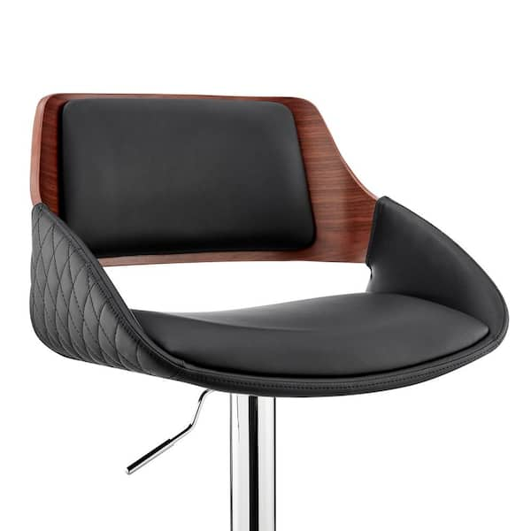 Trento bar stool black best sale pu leather