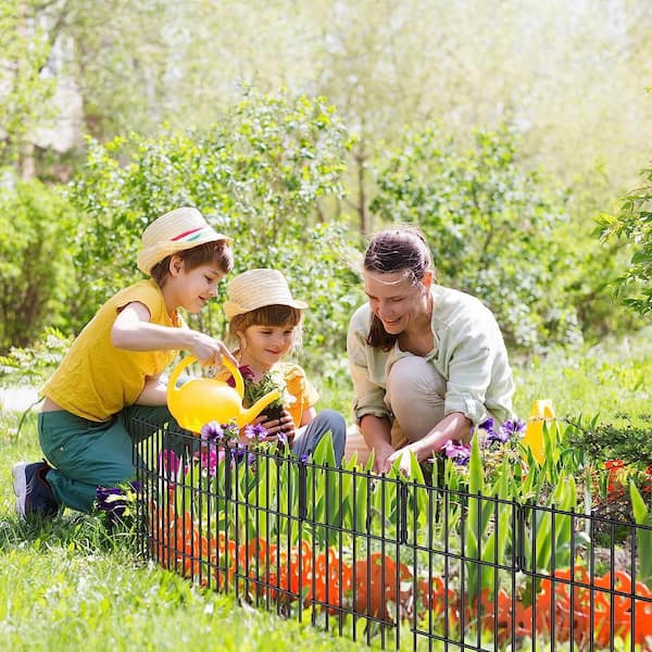 Wood Garden Edging Border Wooden Garden Fence No Dig ... - IWC