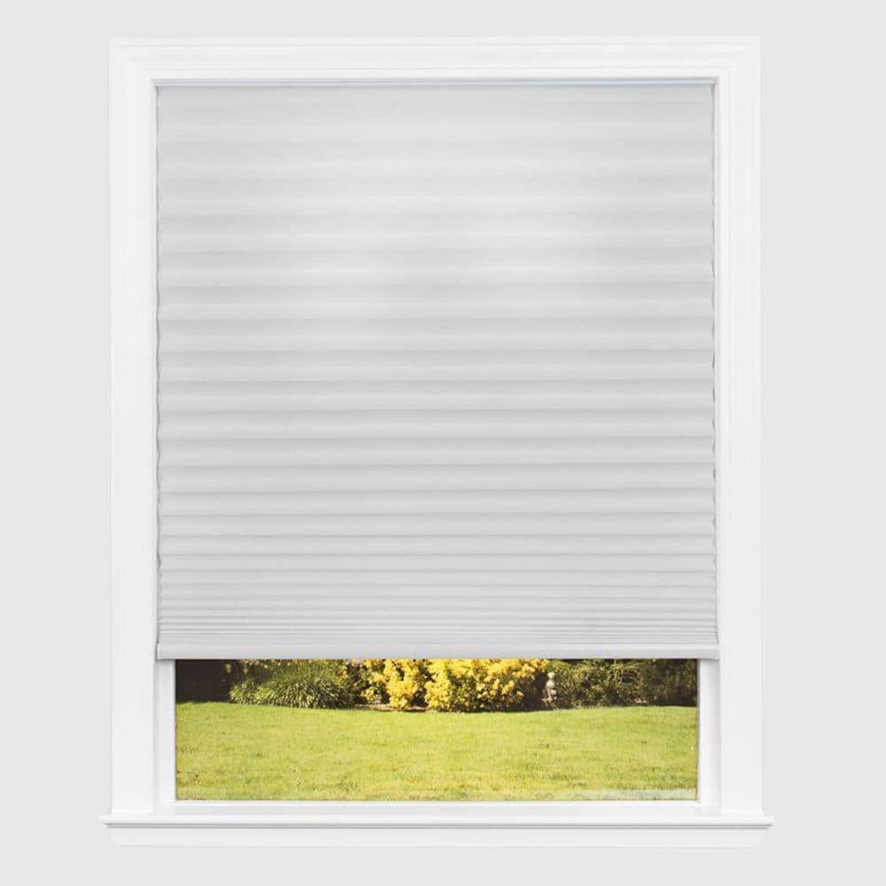 Redi Shade Easy Lift Cut-to-Size White Cordless Light Filtering Fabric ...