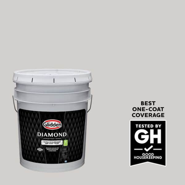 Glidden Diamond 5 gal. PPG1005-2 Elusion Semi-Gloss Interior Paint with Primer