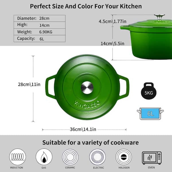 Shallow Oven Pot - 3.9 qt