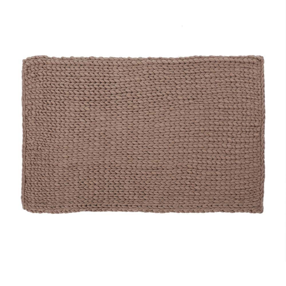 Elegant Series Coffee Color Knitted Theme Acrylic Throw Blanket, Office Bla