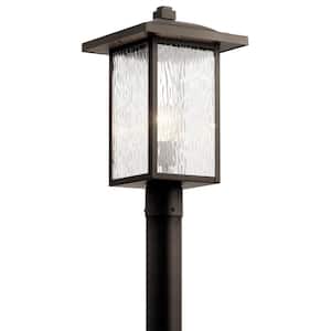 Capanna 1-Light Olde Bronze Aluminum Hardwired Waterproof Outdoor Post Light with No Bulbs Included (1-Pack)