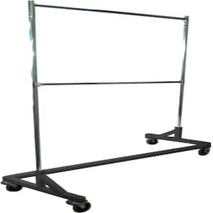 Black Steel Clothes Rack 63 in. W x 84 in. H