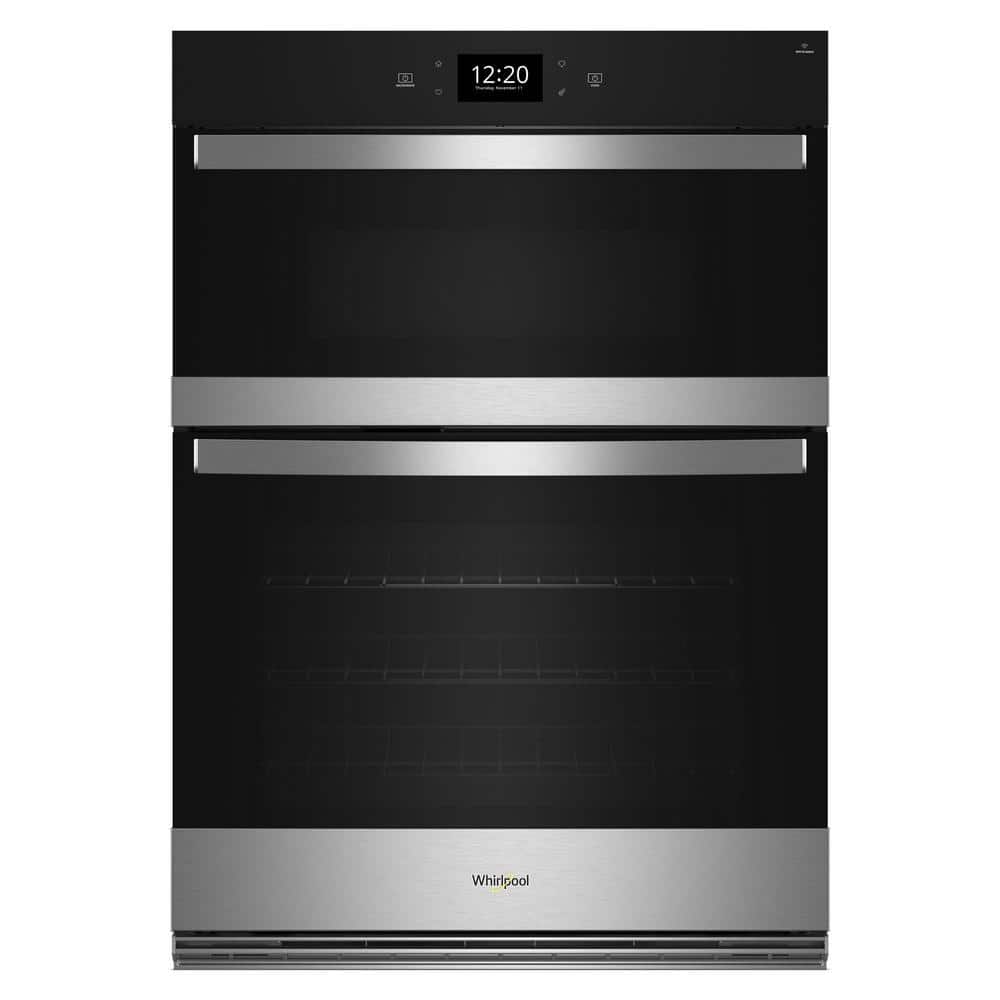 27 in. Electric Wall Oven &amp; Microwave Combo in Fingerprint Resistant Stainless Steel with Air Fry