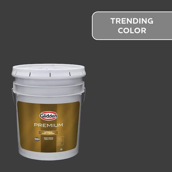Glidden Premium 5 gal. PPG0995-7 Starless Sky Semi-Gloss Exterior Latex Paint