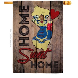 2.5 ft. x 4 ft. Polyester State New Jersey Sweet Home States 2-Sided House Flag Regional Decorative Vertical Flags