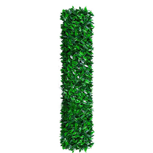Jushua 39.6 in. H x 120 in. L Outdoor Garden Green Artificial Plant, Strong and Durable Outdoor Fence Waterproof