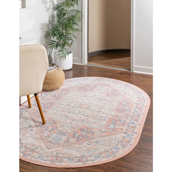 Whitney Milano Powder Pink 5 ft. 3 in. x 8 ft. Area Rug